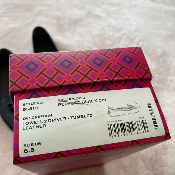 Tory Burch Black Lowell 2 Driver Tumbled Loafer - Picture 6 of 12